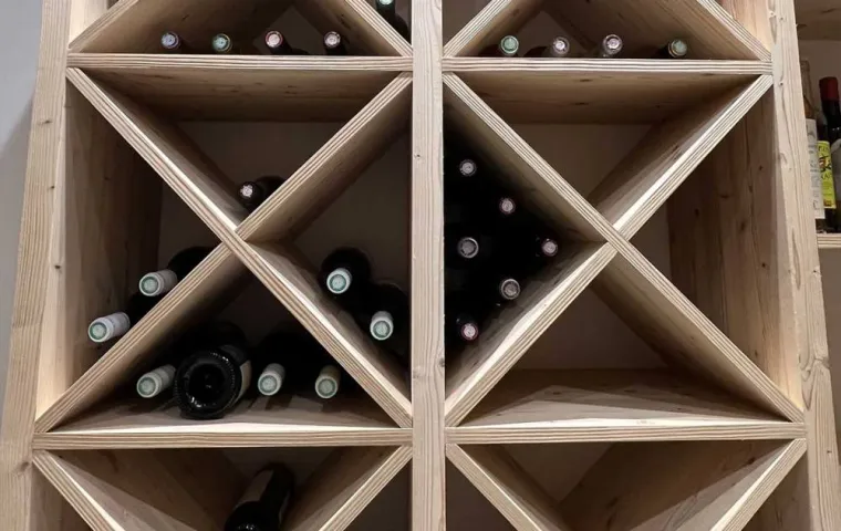 Menuisier pour la création d'une cave à vin sur mesure à Megève, Combloux, GOOD & WOOD