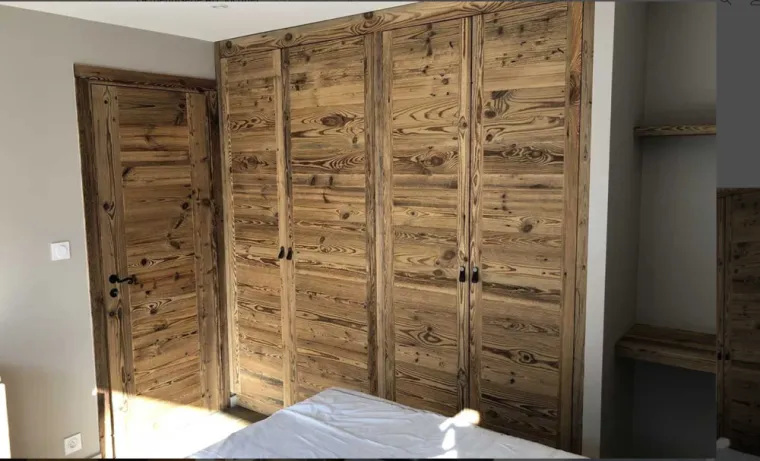 Dressing sur mesure en bois à Megève, Combloux, GOOD & WOOD